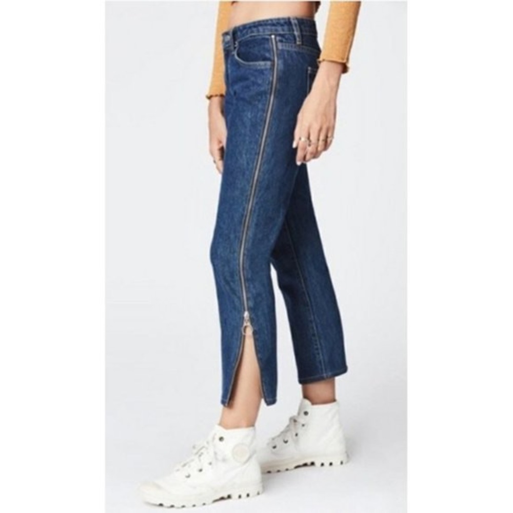 NWT Carmar LF Desdemona Denim Boyfriend Zip Jeans